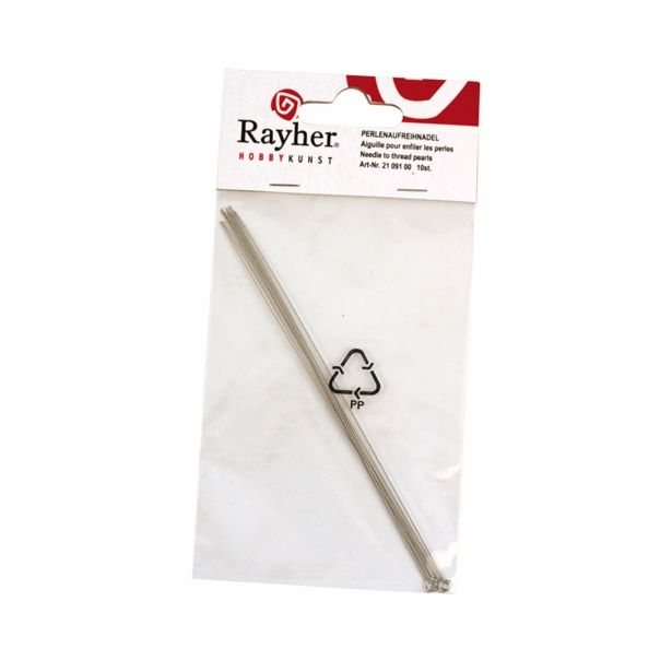 DODATKI, ORODJE ZA NAKIT RAYHER IGLE ZA NIZANJE PERL 130 MM 10 KOS