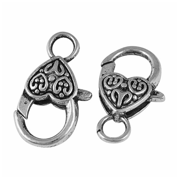 DODATKI, ORODJE ZA NAKIT RAYHER KARABIN Z DECO SRCEM 26MM,ANTIČ.SR,1KOS