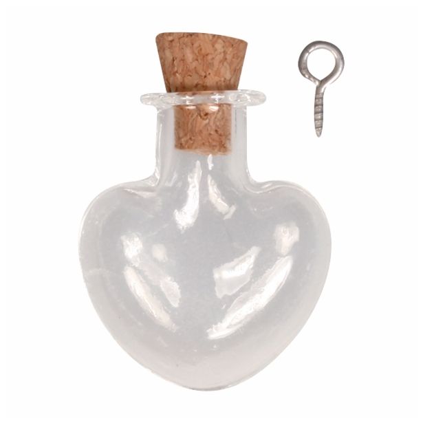 DODATKI, ORODJE ZA NAKIT RAYHER SRCE, PLUTA ZAMAŠEK,1 KOS STEKLEN OBESEK, 2.2X3CM