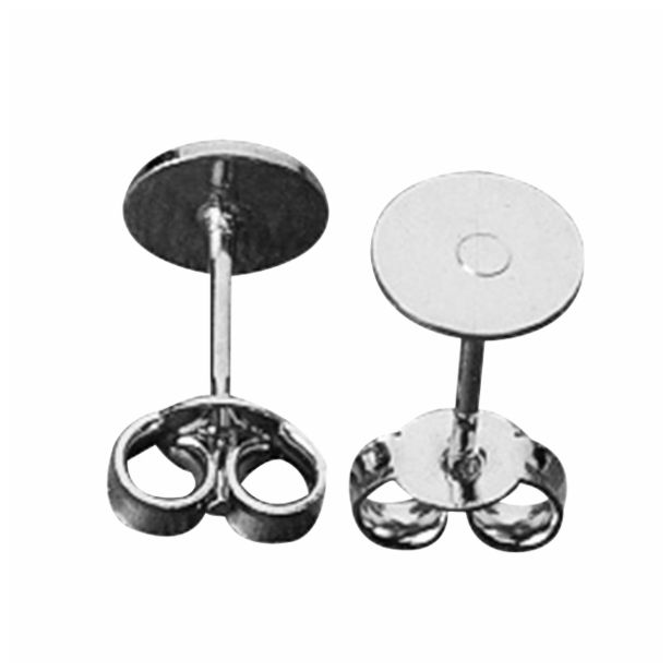 DODATKI, ORODJE ZA NAKIT RAYHER UHAN S PLOŠČICO 6MM 4 KOSI