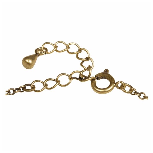 DODATKI, ORODJE ZA NAKIT RAYHER VERIŽICA Z ZAKLJUČKOM 2 MM, ZLAT, 43 CM+5CM