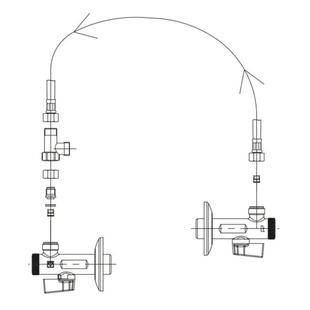 DODATNA OPREMA ZA PIPE UNITAS SET ZA PREDMEŠANJE ZA ELEKTR. ARMATURE