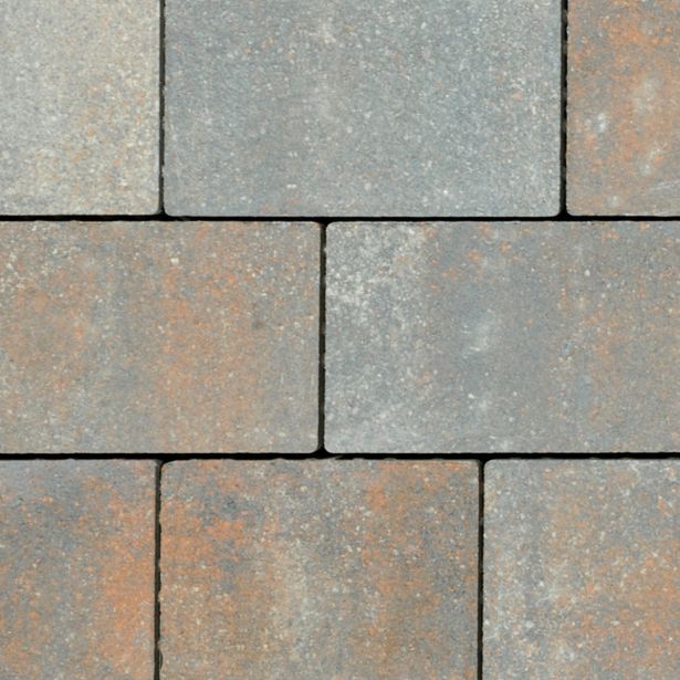 BETONSKI TLAKOVEC SEMMELROCK DOMINO 30/15/5, 25/15/5 BAKRENO SIVA KOMB. OBLIKA