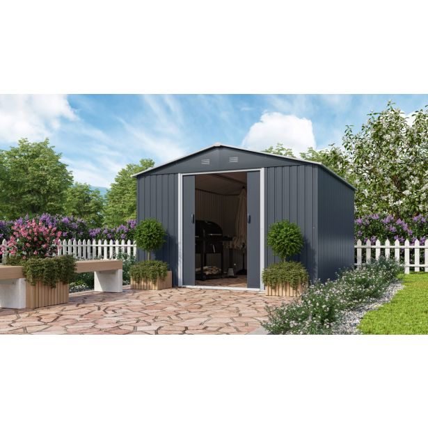 KOVINSKA VRTNA HIŠKA PERGART DRESDEN II 1012 ANTRACIT Š301 X G367 X V214