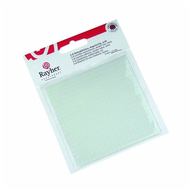 DROBNI ART.ZA USTVARJANJE RAYHER BLAZINICE 3D SAMOLEPILNE 5X5X1 MM