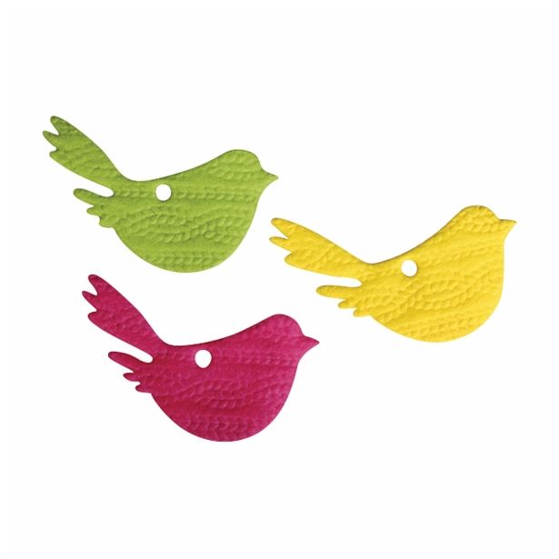 DROBNI ART.ZA USTVARJANJE RAYHER OKRASKI IZ FILCA, PTIČKI 7.5 CM 3 KOSI