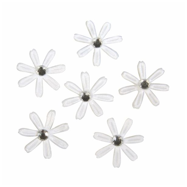 DROBNI ART.ZA USTVARJANJE RAYHER ROŽICE S KRISTALOM, BELE, FI 1.8 MM, 60 KOSOV