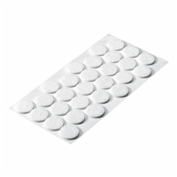 DRSNIK HETTICH DIY,SAMOLEPLJIV  FI 28X2 MM, BEL SINTETIČNI FILC, V ZAVOJU JE 28 KOS