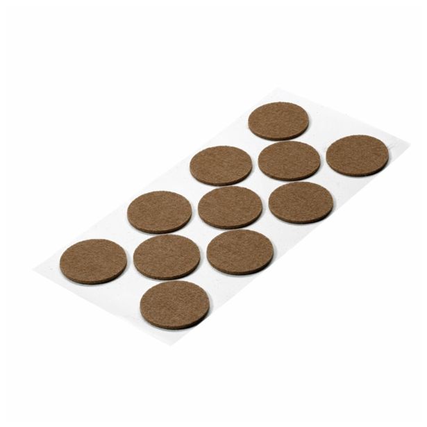 DRSNIK HETTICH DIY,SAMOLEPLJIV  FI 40X2 MM, RJAV SINTETIČNI FILC, V ZAVOJU JE 11 KOS