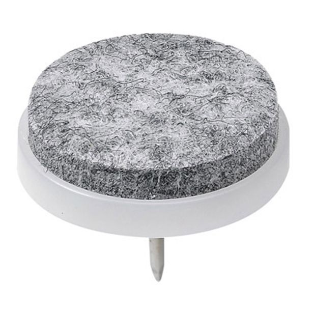 DRSNIK Z ŽEBLJIČKOM HETTICH DIY FI 24X21 MM, SINTETIČNI FILC, RJAV,  V ZAVOJU JE 8 KOS