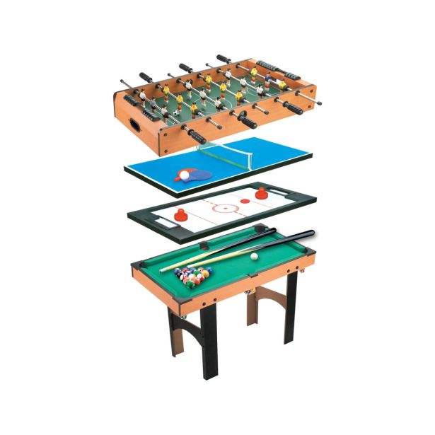 DRUŽABNE IN MISELNE IGRE XJ IGRALNA MIZA 4V1