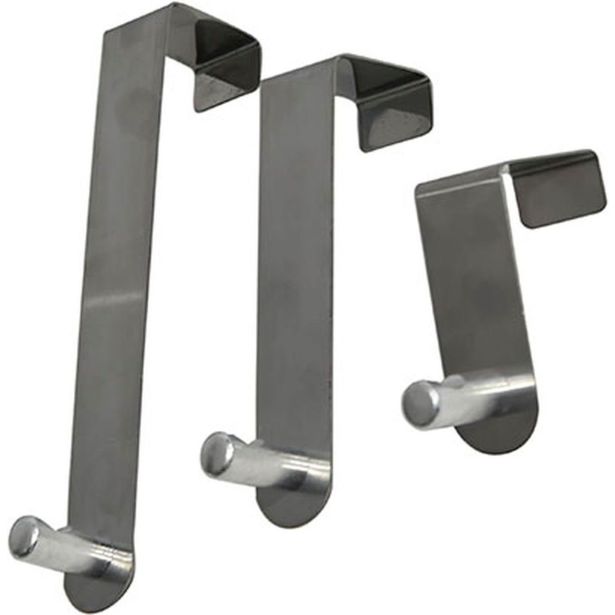 DRŽALA, STOJALA, KLJUKICE TENDANCE SET 3 NERJAVEČE KLJUKICE ZA VRATA CROM