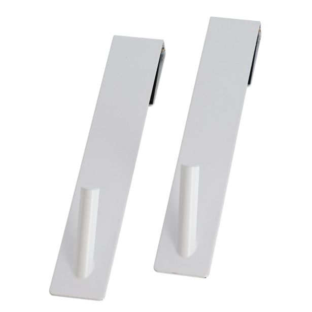 DRŽALA, STOJALA, KLJUKICE TENDANCE SET KOVINSKIH KLJUKIC 2 KOM BELE, ZA STENO/VRATA