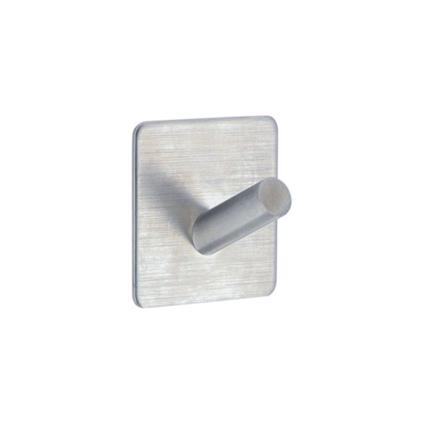 DRŽALA, STOJALA, KLJUKICE TENDANCE SIVA INOX KLJUKICA KVAD. 3M ZA ZALEPIT (PALČKA)