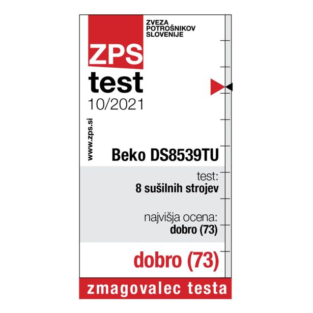 SUŠILNI STROJ BEKO DS8539TU TOPLOTNA ČRPALKA
