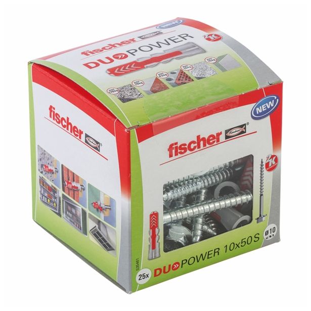 ZIDNI VLOŽEK Z VIJAKOM FISCHER DUOPOWER 10X50 S Z ROBOM +VIJAK 7X70 6.GL