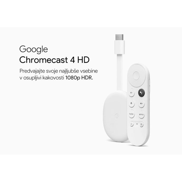 MULTIMEDIJSKI PREDVAJALNIK GOOGLE CHROMECAST  4K HD