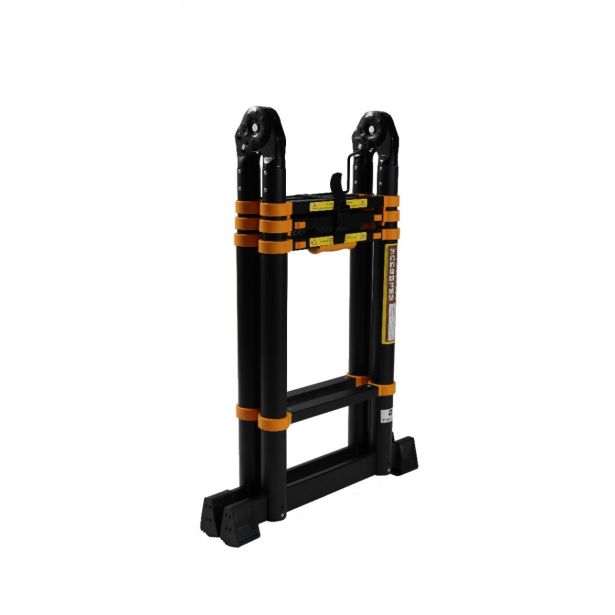 DVODELNA LESTEV 2X4 STOPNIC, TELESKOPSKA 0.9 M/3.4 M, ČRNA