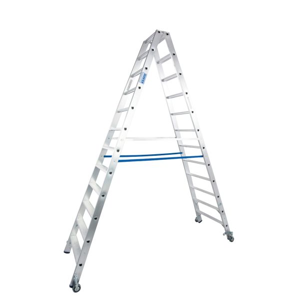 DVODELNA LESTEV KRAUSE STABILO 2X12 STOPNIC S KOLEŠČI 2.8M