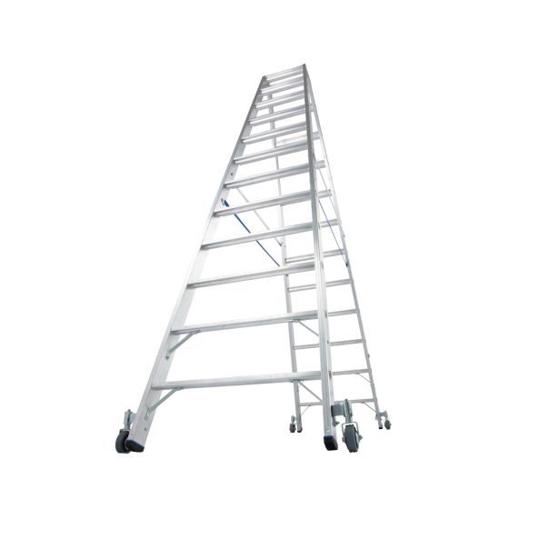 DVODELNA LESTEV KRAUSE STABILO 2X12 STOPNIC S KOLEŠČI 2.8M