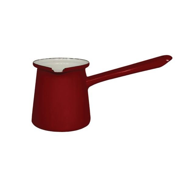 POSODA ZA TOPLE NAPITKE ENAMELIE DŽEZVA 13 CM RUBINO