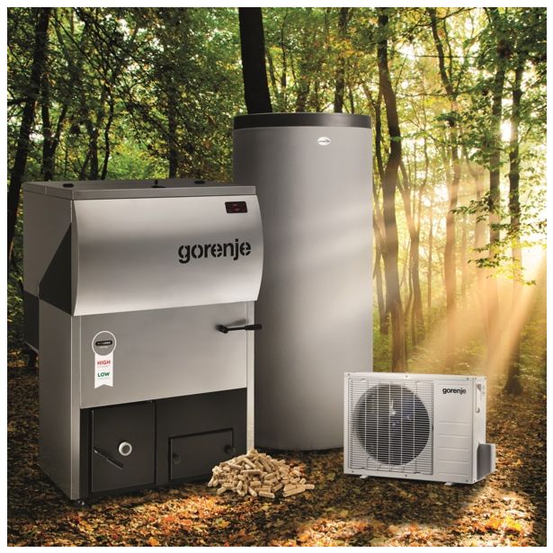 KOTEL NA TRDA GORIVA GORENJE ECOLOGIC 30 SET KOTEL NA PELETE + TČ