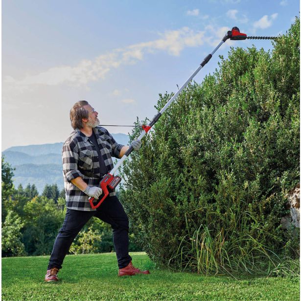 EINHELL  AKUMULATORSKE TELESKOPSKE ŠKARJE ZA ŽIVO MEJO GC-HH 18/45 LI T-SOLO