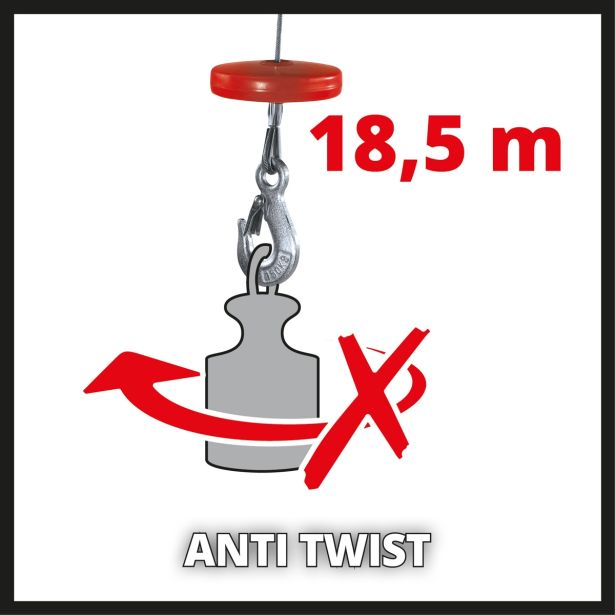 EL. DVIGALO Z ŽIČNO VRVJO EINHELL TC-EH 600 300KG / 18M VIŠINE