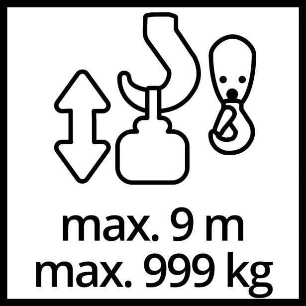 EL. DVIGALO Z ŽIČNO VRVJO EINHELL TC-EH 1000 500KG / 18M VIŠINE