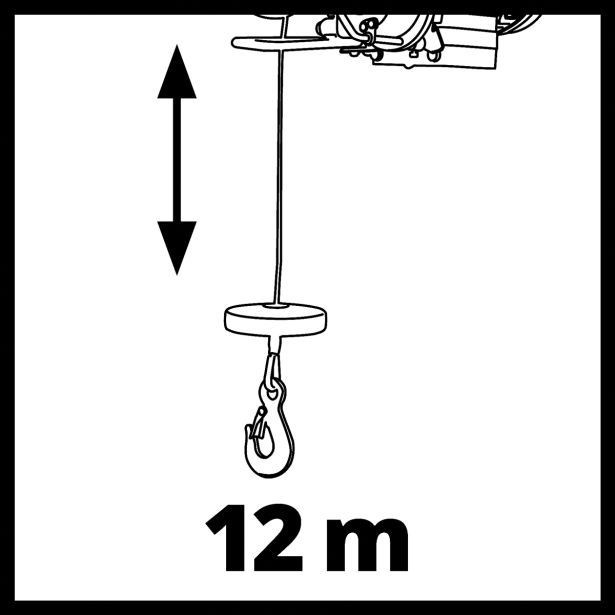 EL. DVIGALO Z ŽIČNO VRVJO EINHELL TC-EH 250 200KG / 5.7M VIŠINE