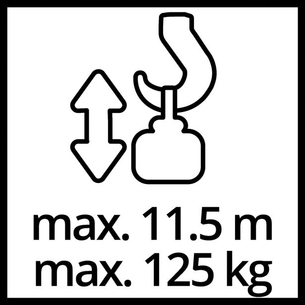 EL. DVIGALO Z ŽIČNO VRVJO EINHELL TC-EH 250 200KG / 5.7M VIŠINE