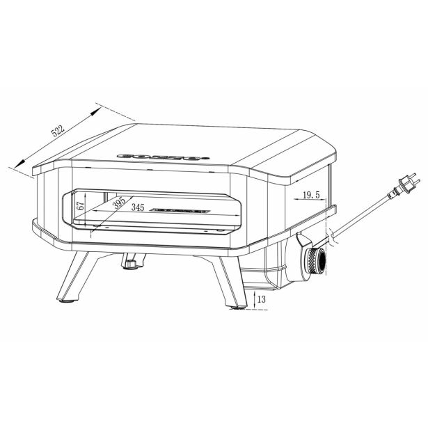 ELEKTRIČNA PEČ ZA PICO COZZE 2,2 KW 34 CM