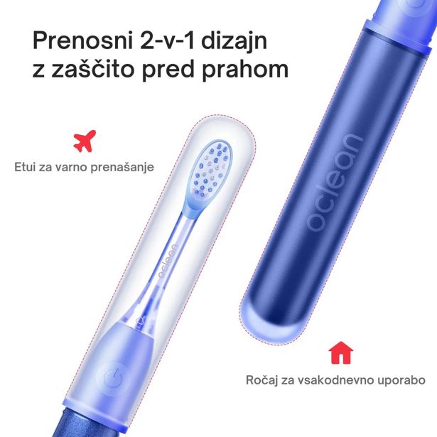 ELEKTRIČNA ZOBNA ŠČETKA OCLEAN EASE MODRA