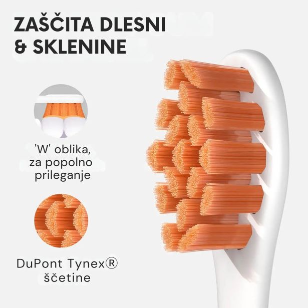 ELEKTRIČNA ZOBNA ŠČETKA OCLEAN FLOW S ČRNA, SONIČNI MOTOR