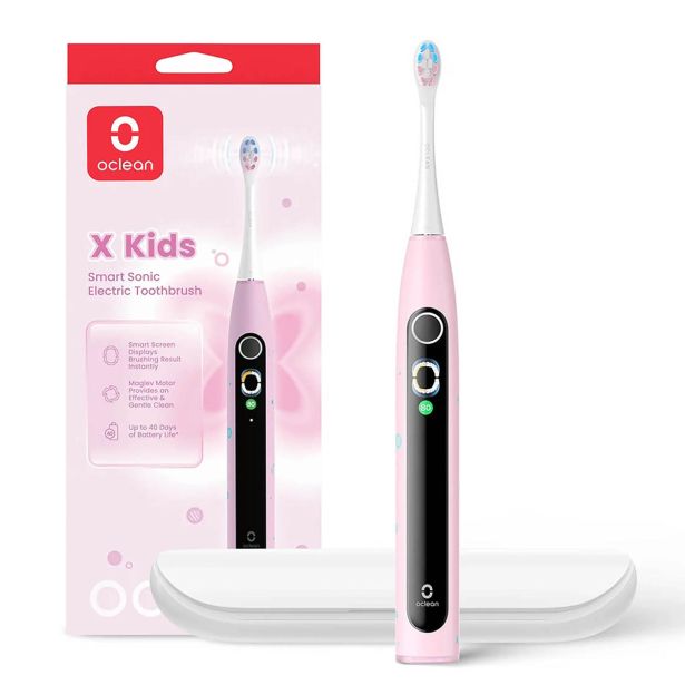ELEKTRIČNA ZOBNA ŠČETKA OCLEAN X KIDS SET ROZA