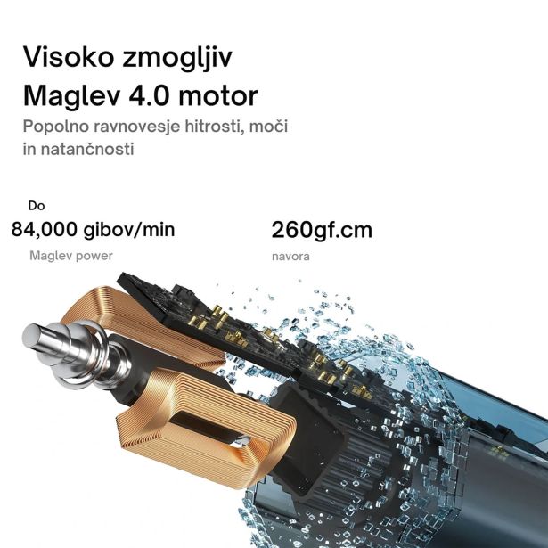 ELEKTRIČNA ZOBNA ŠČETKA OCLEAN X PRO 20 BELA, SONIČNI MOTOR