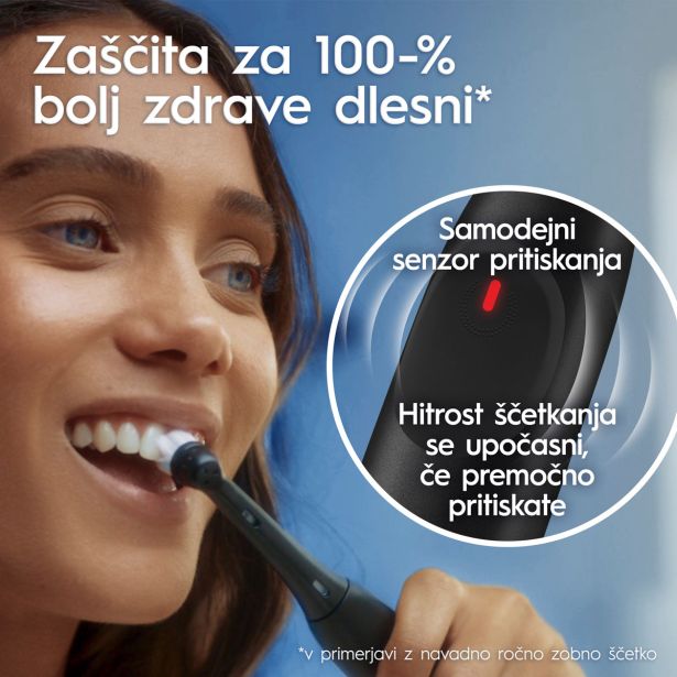 ELEKTRIČNA ZOBNA ŠČETKA ORALB IO2 ČRNA + ETUI