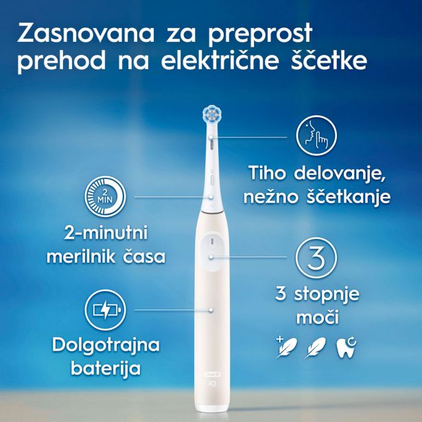 ELEKTRIČNA ZOBNA ŠČETKA ORALB IO2 ROZA