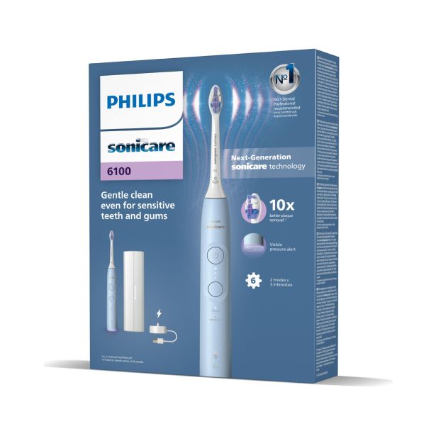 ELEKTRIČNA ZOBNA ŠČETKA SONICARE HX7406/02 SVETLO MODRA