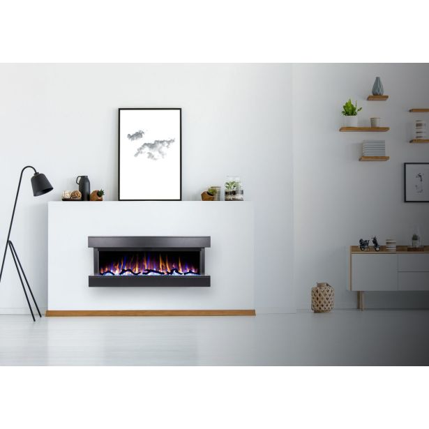 ELEKTRIČNI KAMIN AFLAMO MODENA ČRN