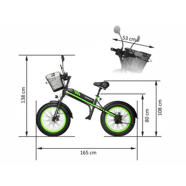 ELEKTRIČNI SKIRO MANTA MES2002N ČRNO ZELEN FLINSTONE FAT 350W
