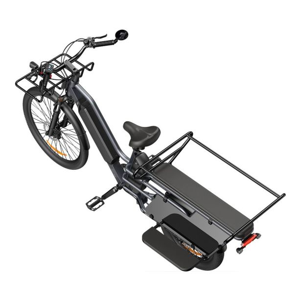 ELEKTRIČNO KOLO A DECE OASIS OASIS 261T TOVORNO E-KOLO Z DVEMA BATERIJAMA, SIV