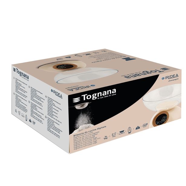 ELEKTRONSKA TEHTNICA TOGNANA D2DBL51IRCHA DO 5 KG IRIDEA CHAMPAGNE