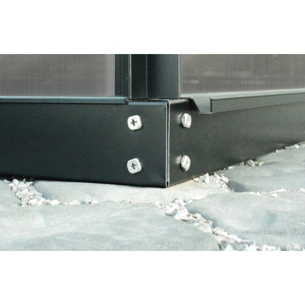 ELEMENT ZA RASTLINJAK VITAVIA JEKLENI OKVIR TEMELJ 3800 6CM. ČRNA