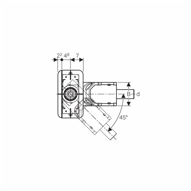 DODATKI ZA SANIT.KERAMIKO GEBERIT CLEANLINE SET ZA MONTAŽO VIŠINA 90 MM