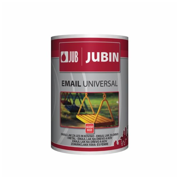 POKRIVNI PREMAZ ZA KOVINO IN LES JUBIN EMAJL UNIVERZAL ČRNA 90 0.75 L