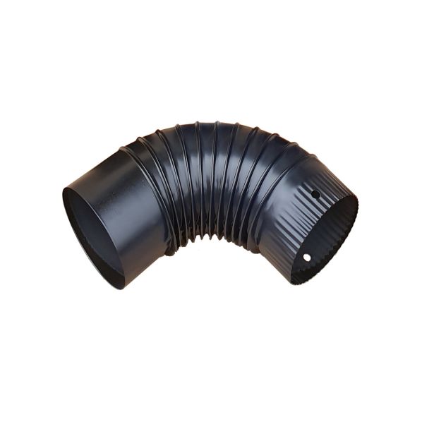 EMAJLIRANO DIMNO KOLENO FI 120 90° ČRNO