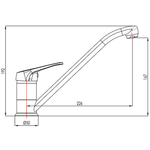 KUHINJSKA PIPA BLITZ K 9605 POMIVALNO KORITO