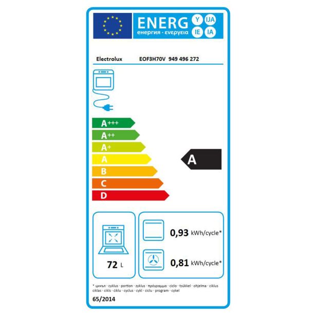 VGRADNA PEČICA EOF3H70V