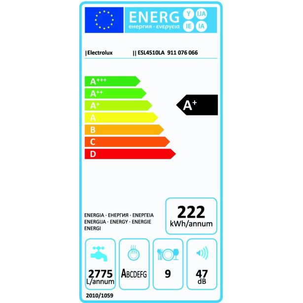 VGRADNI POMIVALNI STROJ ELECTROLUX ESL4510LA